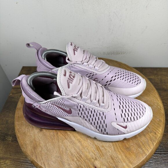 Nike Air Max 270 Shoes Womens Size 9.5 Pink Plum AH6789-601 Running Sneakers